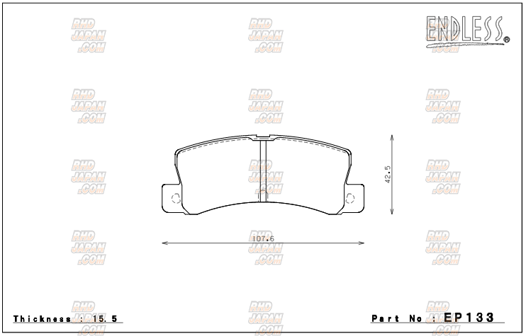 Endless Brake Pads Rear Set Type Super Street M-Sports SSM Plus - AE101 AE111